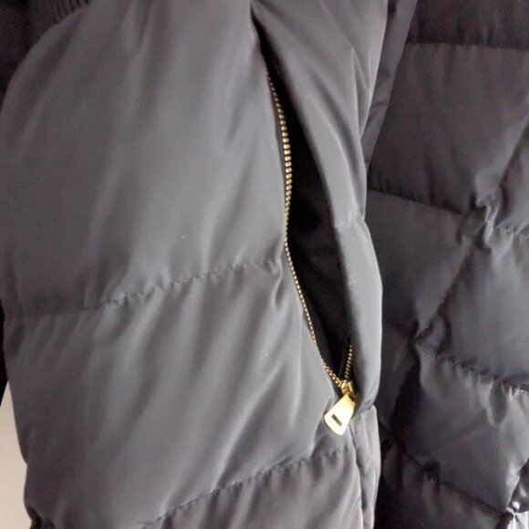 Cole Hahn SIgnature - Maxi Puff Coat with BIb and Hood - Size 2X Black NWT - Picture 3 of 5